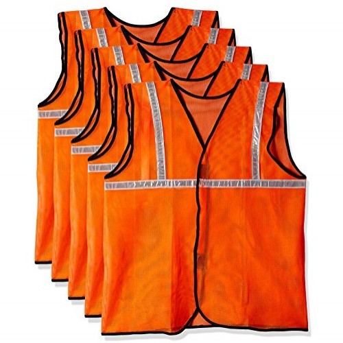 Safari Pro Orange 1 Inch Reflective Safety Jacket, Fabric Type